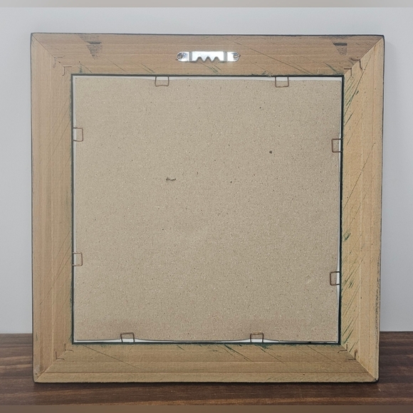 Vintage Oil Painting Still Life Apple Blossom 9” x 9” Framed Distressed 1977 - Picture 2 of 11